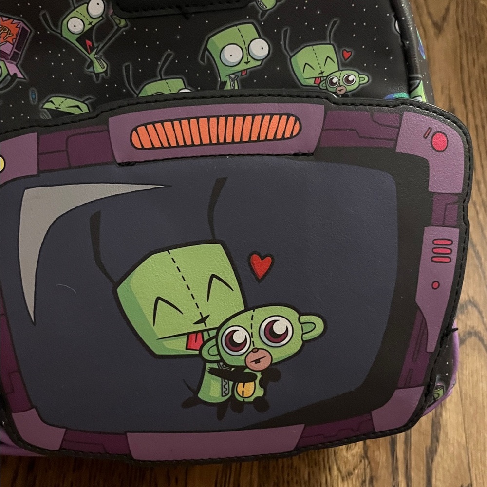 Loungefly Invader Zim GIR Collage T.V. Mini Backpack - Picture 8 of 13